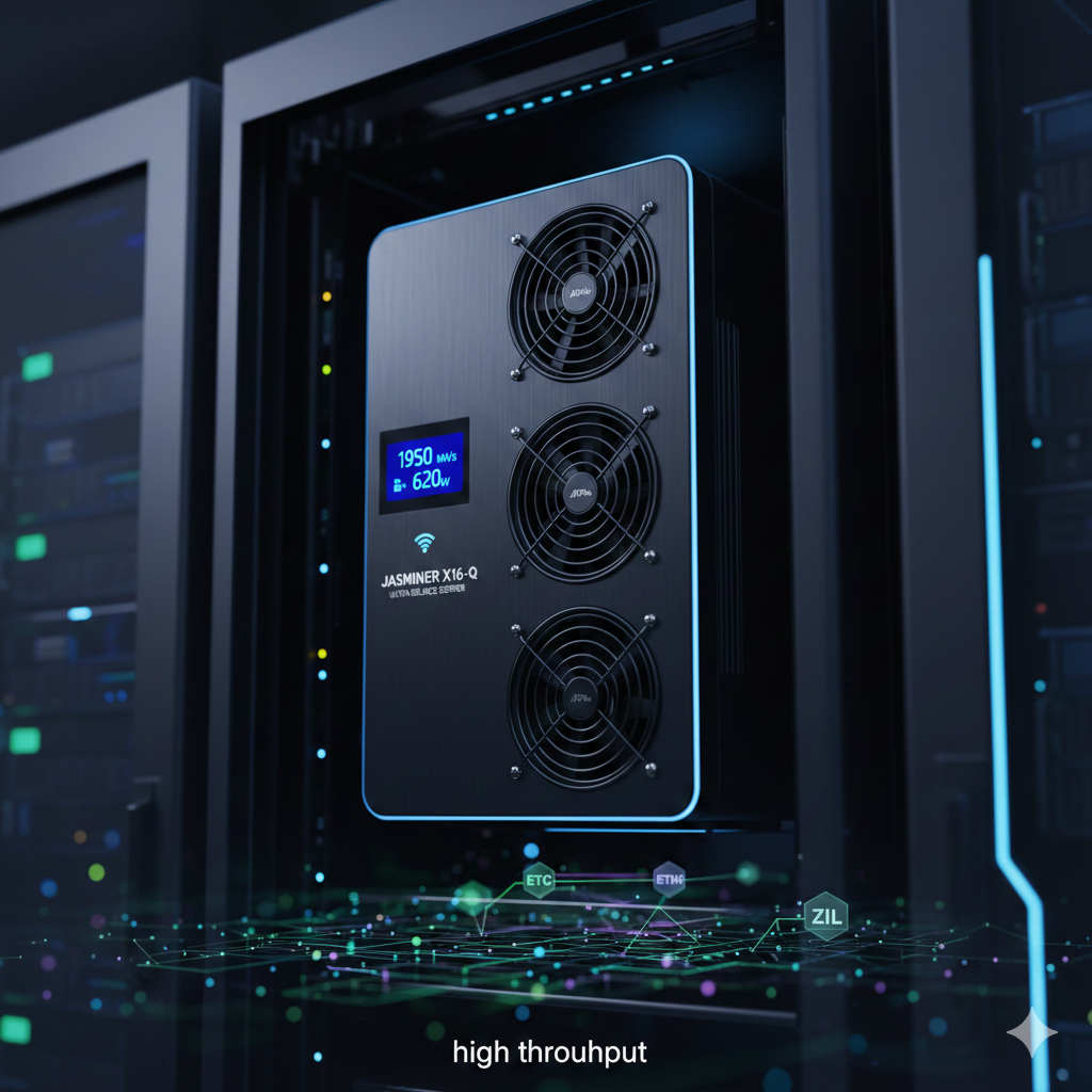 Unleash Power: Jasminer X16-Q 1950MH, Next-Gen Ethereum Home Crypto Miner