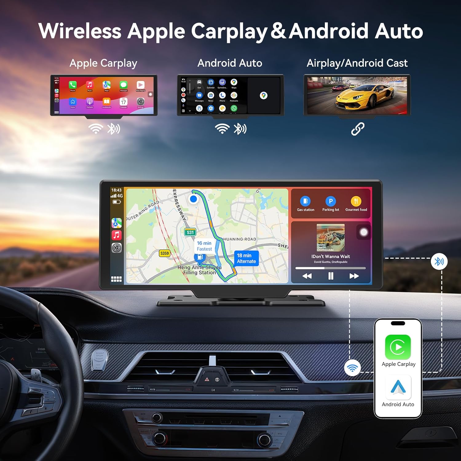 Upgrade Your Old Car to a Tesla-Like Experience: 10.26″ Wireless CarPlay Screen & 4K Dash Cam Review
